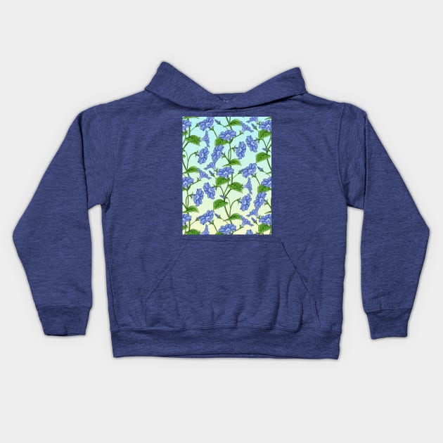 Morning Glory Kids Hoodie by Designoholic